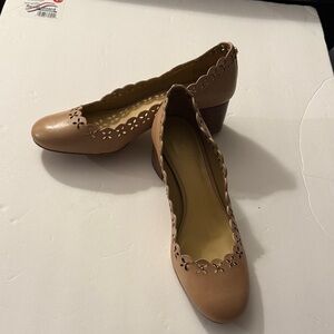 Michael Kors Brown Scalloped Heels